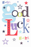 Uplifting and vibrant, this good luck card feels as spirited as the Saturday markets lining George Lane in South Woodford, bursting with the sense of possibility that comes from community cheers. The phrase 'Good Luck' leaps across the smooth white surface in an artful mix of colours-pastel blue letters intertwine with deep red, lush moss green, and velvety purple, every character thoughtfully placed as if chosen by the careful hand of a florist crafting a bouquet at Flowers South Woodford. Illuminated stars in navy, lilac, and zesty lime scatter in every direction, echoing the dreams and aspirations nurtured beneath the local skyline. Running your hand across the card, you notice the flawless finish and inviting solidity, reminiscent of fine stationery selected for a momentous event. The design's playful fonts and colour bursts convey hope and encouragement, perfect for a friend taking exams at Bancroft's or embarking on a new journey in Central London. It's a card to tuck in a jacket pocket, to present with pride before an interview or performance-a tangible sign of the unwavering support and heartfelt wishes that define South Woodford's vibrant, caring neighbourhood.